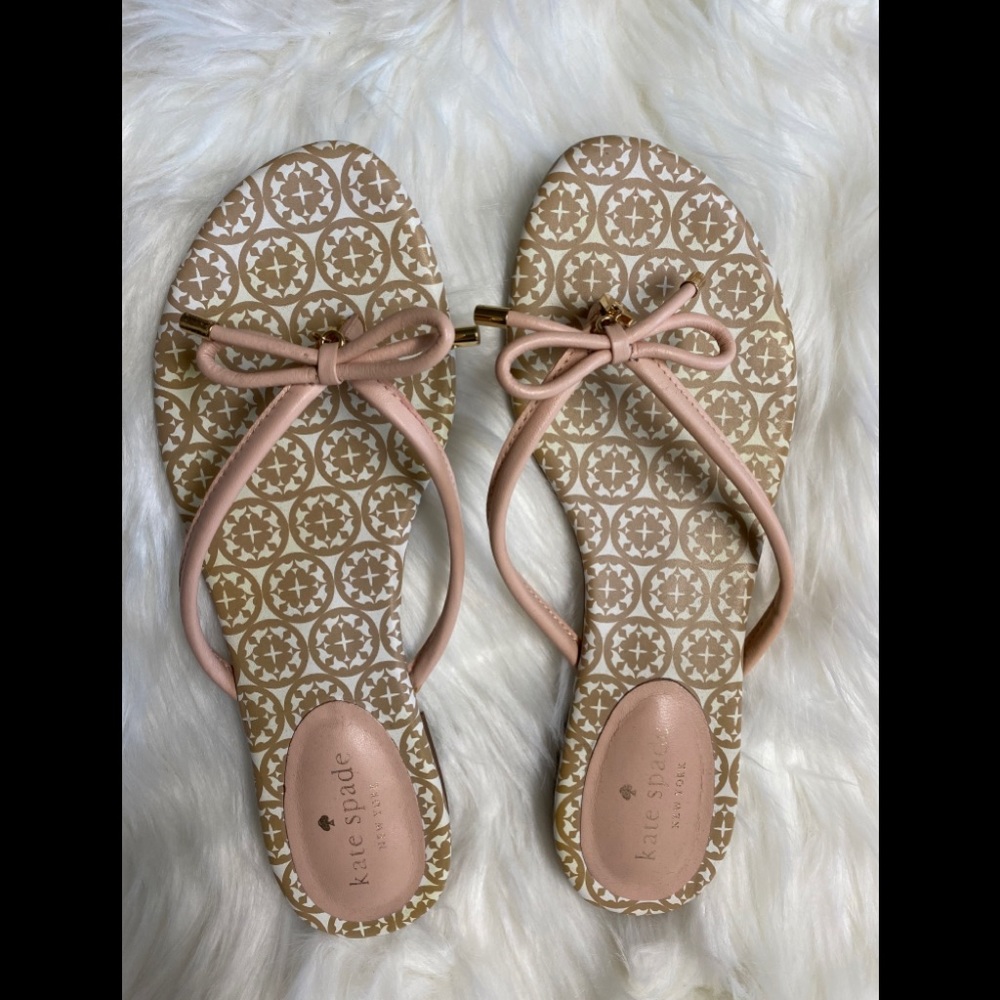 Kate Spade mystic bow flip flop sandals